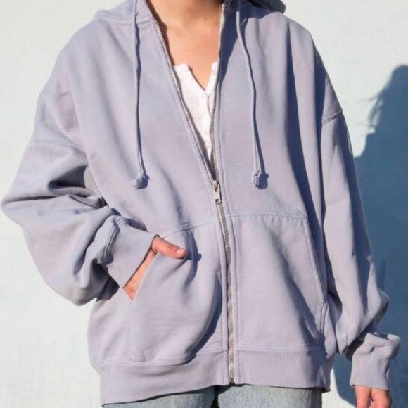 Brandy Melville Tops - Brandy Melville Christy Hoodie Periwinkle Blue